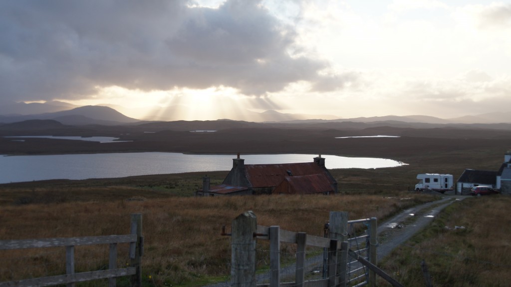 A croft on the Isle of Lewis A croft on a loch, Isle of Lewis